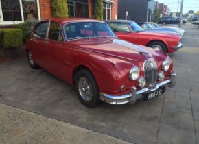 SOLD 1962 Jaguar MK 2 3.4 All Syncro Man OD and chrome wire wheels